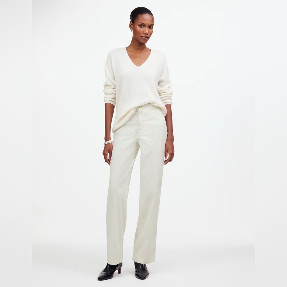 Madewell The Emmett Wide-Leg Pant in Corduroy: Welt Pocket Edition• size 25 •NWT